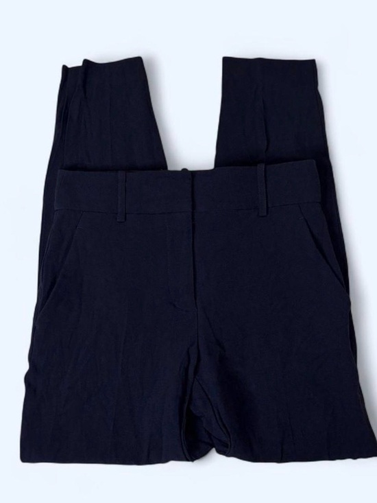 Sezane Pants - Sézane Navy Blue Tailored Pants FR 34 US 2 High Rise Slim Fit Trousers